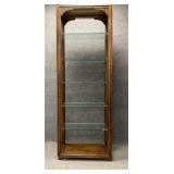 Wood and Glass Curio Open Case