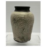 Japanese Raiku Pottery Vase