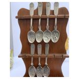 Wood Spoon Display Rack
