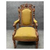 Highly Carved Antique Chair