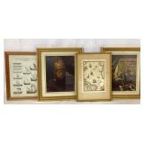Four Framed Prints
