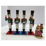Four Nutcracker Candle Sticks, Russian Dancers
