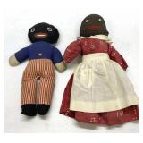 Two Black Memorabilia Handmade Baby Dolls