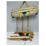 Vintage Wood Forster Croquet Set