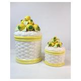 Vintage Lemon Canister Set
