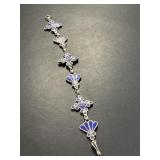 Enameled Sterling Bracelet