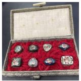 Boxed Set of Miniature Cloisonnï¿½ Trinket Boxes
