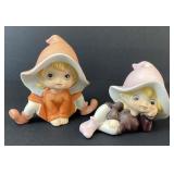 Homco Pixie Elf Figurines