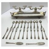 Godinger Jam Spoons Olive Forks Two Butter Knives