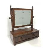 Antique Mahogany Shaving Mirror