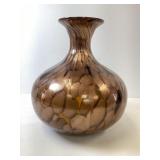 Large Vintage Murano Style Blown Glass Vase