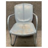 Vintage Chippy Metal Spring Chair