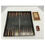 Vintage Lacquered Chess/Checkers Board