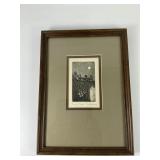 Wood Framed Print Titled Peaceful Meadow