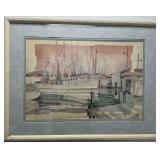 Signed Framed Watercolor Print