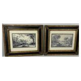 Framed and Matted Prints of Etchings