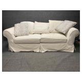 Klaussner Twill Slipcovered Sofa