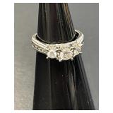 10 KT WG 3-Stone Diamond Eternity Band