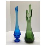 Five Fingers Vase and Fenton Swung Vase