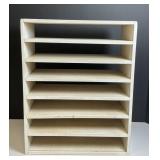 Vintage Wooden Painted White Art Shelves