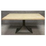 Metal Base Dining Table