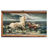 White Stallion Print