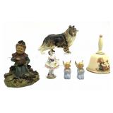 Six Vintage Collectible Figurines