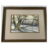 Wood Framed Vintage Print by Thomas Shipley