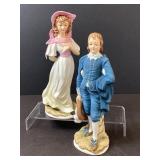 Lefton Blue Boy and Pinkie Figurines