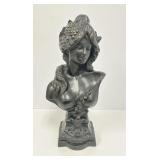 Vintage Bronze Plated Bust