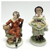 Lefton Porcelain Boy and Girl Figurines