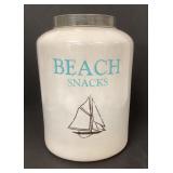 Beach Snack Ceramic Canister
