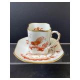 Richard Ginori Cup and Saucer, Square