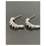 14 KT WG Sapphire Earrings