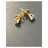 14 KT Diamond Post Earrings