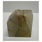 Onyx Natural Wedge Bookend