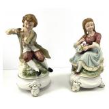 Vintage Pair of Porcelain Figurines