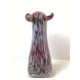 Hand Blown Scarlet Red Vase