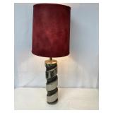 Mid Century Metallic Table Lamp