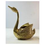 Brass Swan Planter