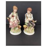 Bisque Farm Boy and Girl by Andrea