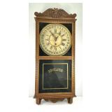 Vintage Regulator Calendar Clock