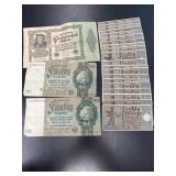 1920s German Currency