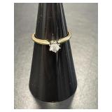 14 KT Diamond Engagement Ring