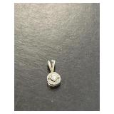 14 KT WG Diamond Pendant