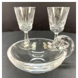 Two Waterford Rosslare Cut Stems