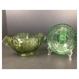 Green Vintage Serving Bowls