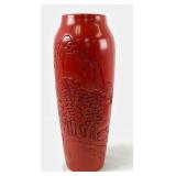 Red Lacquer Ware Vase