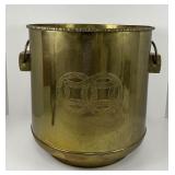 Large Vintage Hong Kong Brass Planter Pot