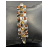 Sterling Silver Amber Bracelet